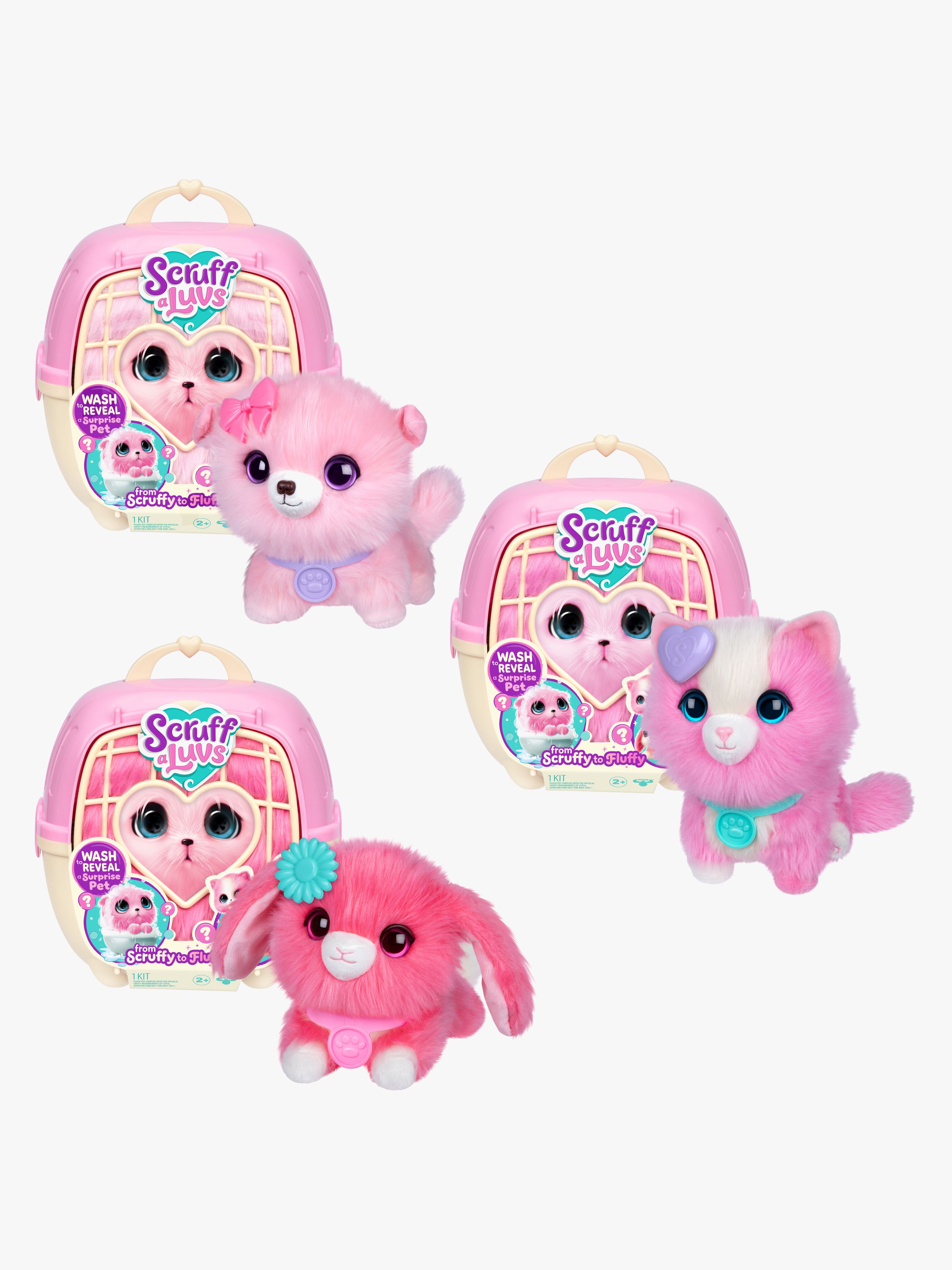 Scruff-A-Luvs Bamse, Pink Blandet