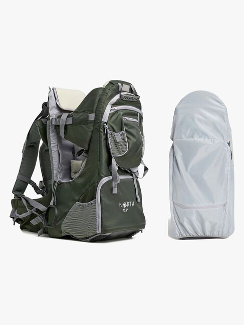 North 13.5 Adventure Plus Bærestol inkl Regnslag, Forest Green