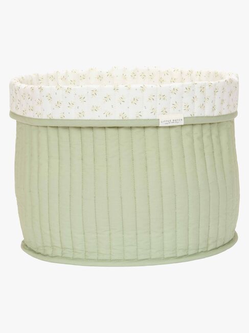 Little Dutch Blueberry Leaves Opbevaringskurv L, Grøn