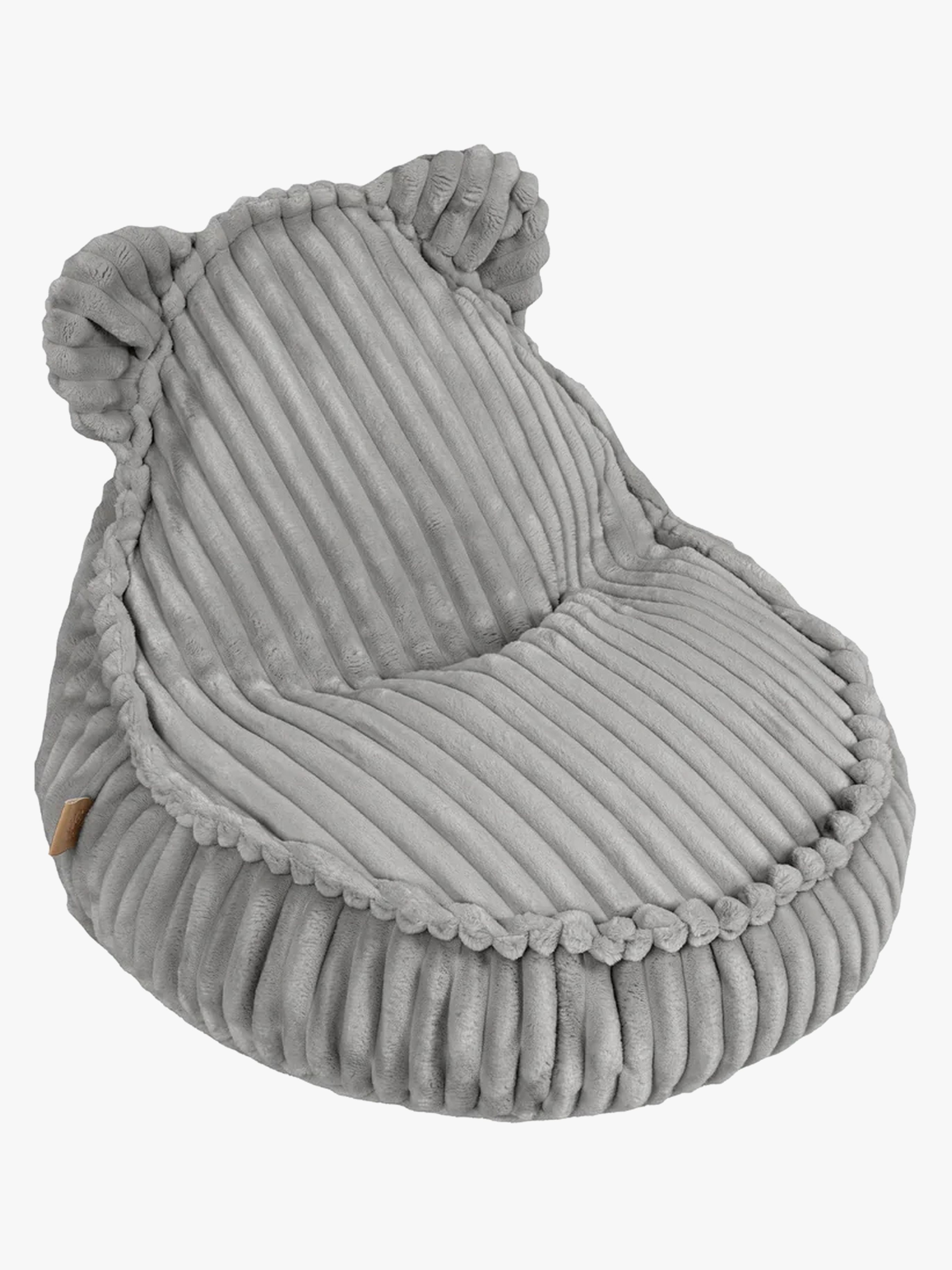 Meowbaby Churros Sækkestol Teddy, Moonstone Grey, Børnemøbler, Indretning børneværelse