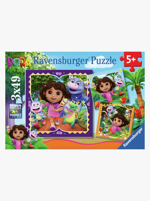 Ravensburger Dora Udforskeren Puslespil 3x49 Brikker