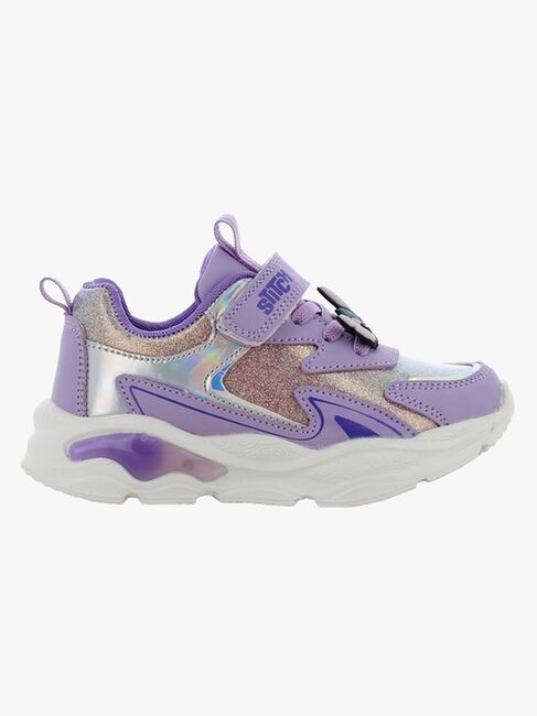 Disney Lilo & Stitch Blinkende Sneakers, Lilac/Silver