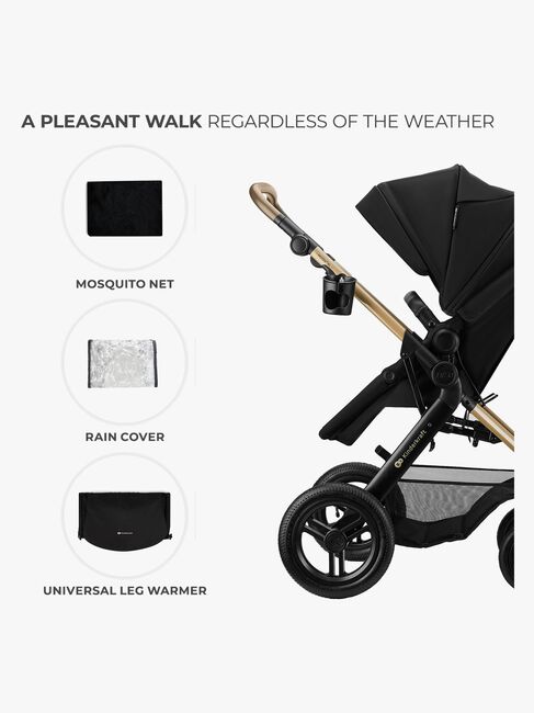 Kinderkraft MOOV 2 XL Air Kombivogn, Pure Black