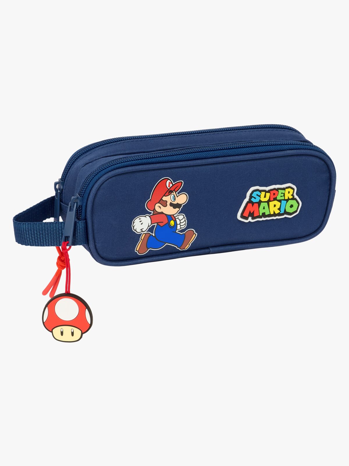 Nintendo Super Mario Dobbelt Penalhus Trick, Mørkeblå/Rød