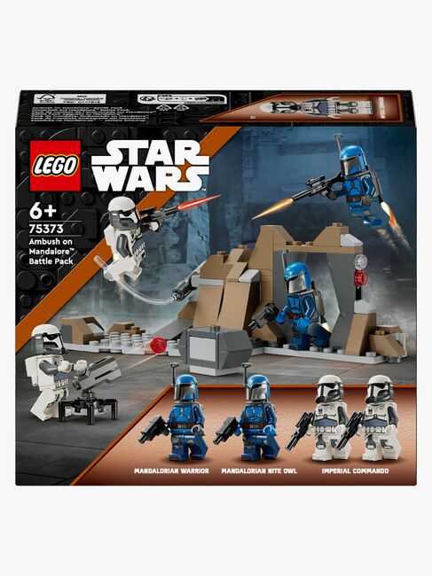 LEGO Star Wars 75373 Battle Pack med bagholdet på Mandalore