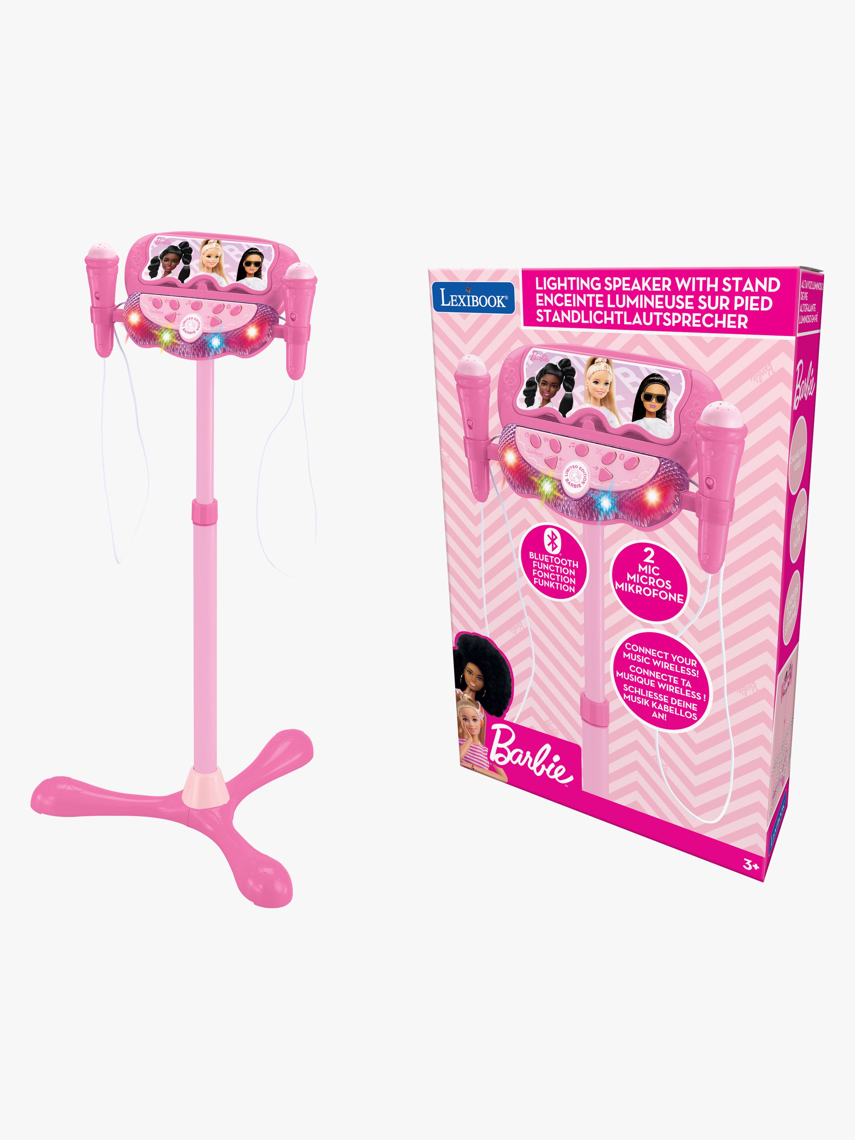 Barbie Justerbart Karaoke-stativ med 2 Mikrofoner