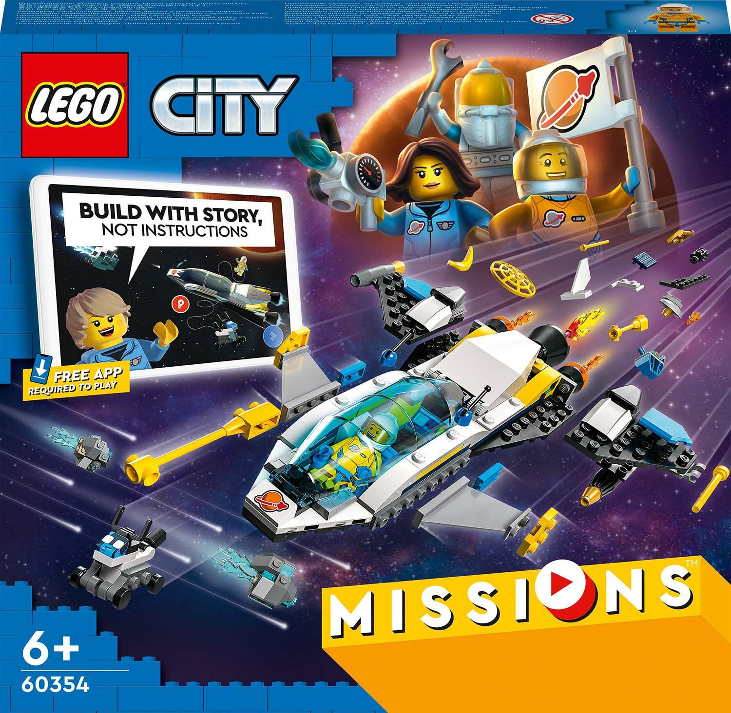 Larry Belmont Datum kone Køb LEGO City 60354 Udforskningsmissioner med Mars-rumfartøjer | Jollyroom