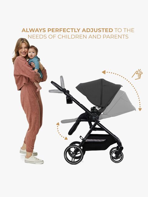 Kinderkraft YOXI 2-in-1 Duovogn, Moonlight Grey