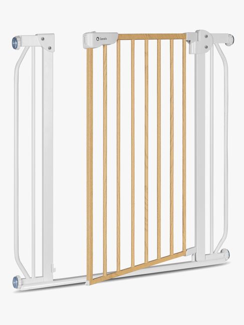 Lionelo Truus Slim Sikkerhedsgitter, White/Natural