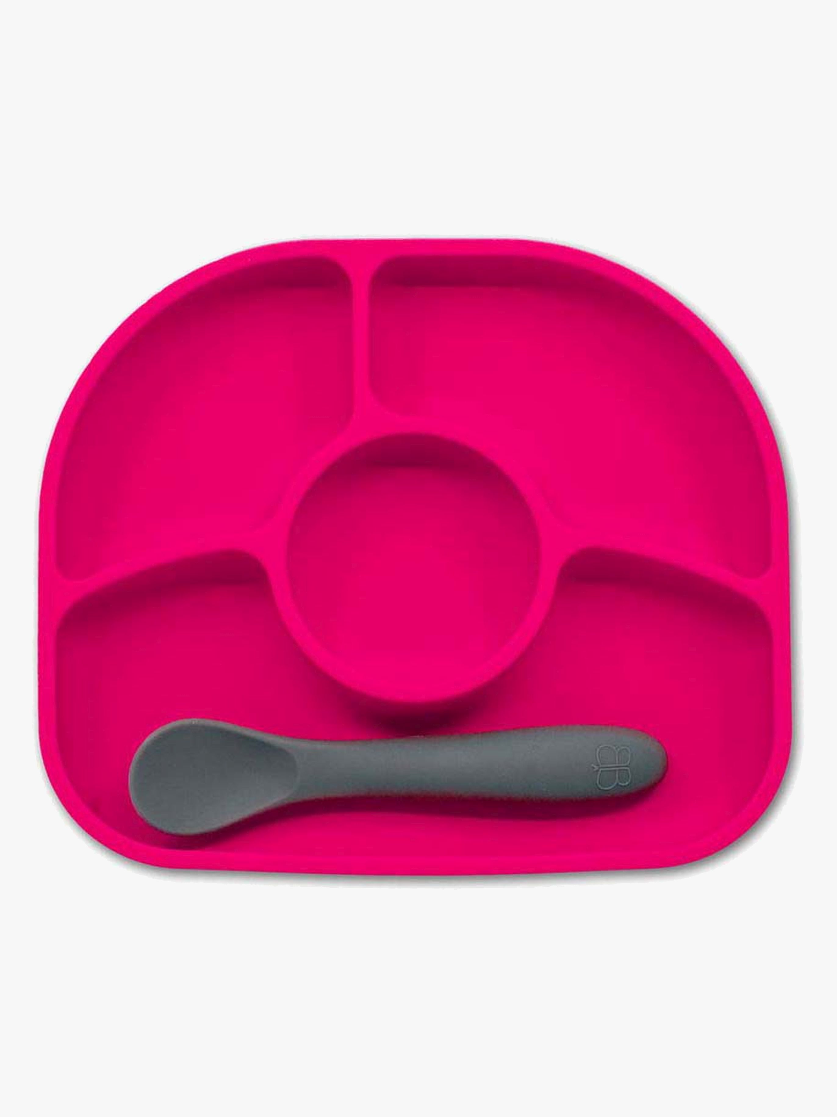 bblüv Anti-spill Tallerken og Ske, Pink