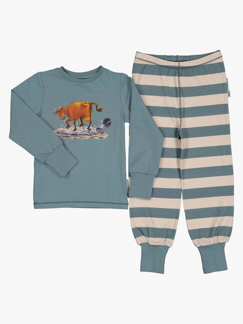 Geggamoja Mor Muh Og Kragen Pyjamas 2-Delt, Turkis 3842-22-1448_1.jpg