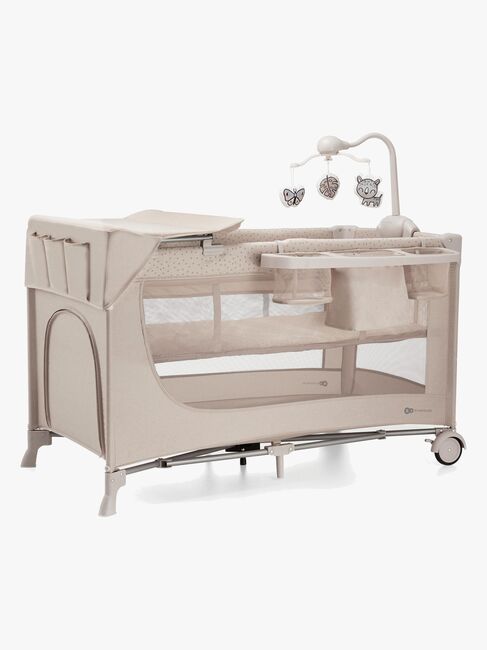 Kinderkraft JOY 2 Weekendseng med Tilbehør, Beige