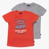 Luca & Lola Riccione T-Shirt 2-pak, Red/Grey Melange