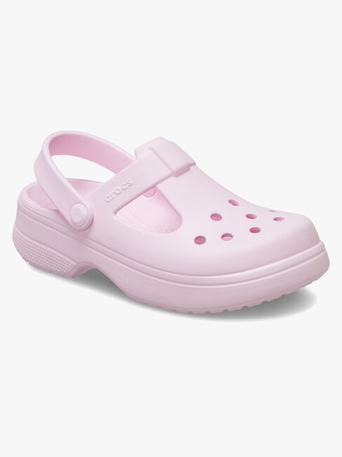 Crocs Classic Mary Jane Clogs, Pink Milk