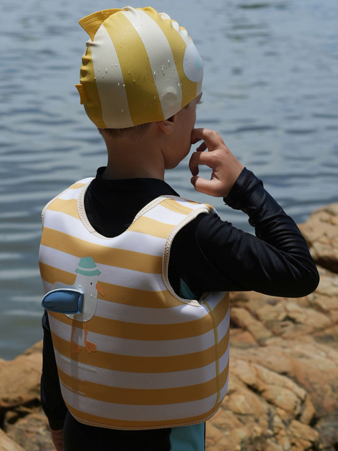 SUNNYLiFE Svømmevest, Sid the Seagull Mustard Stripe