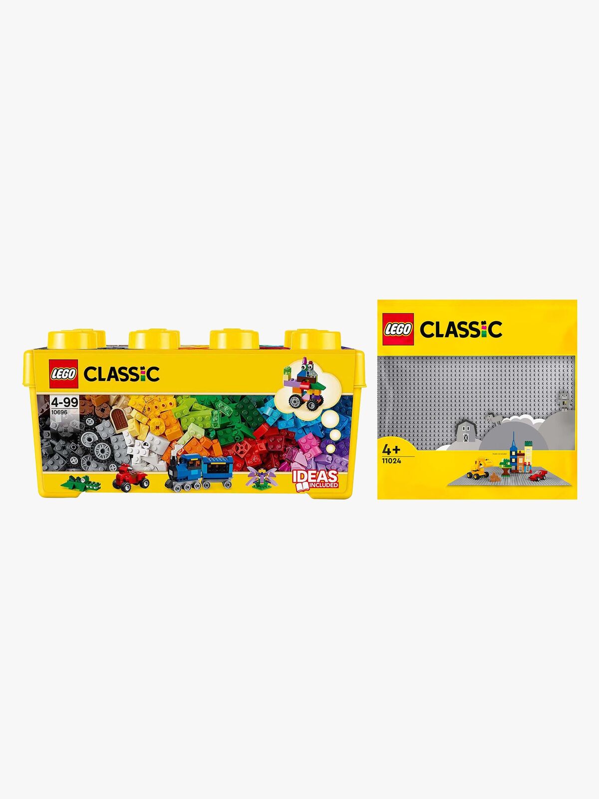 LEGO Classic 10696 Kreativt byggeri medium inkl. 11024 Grå byggeplade