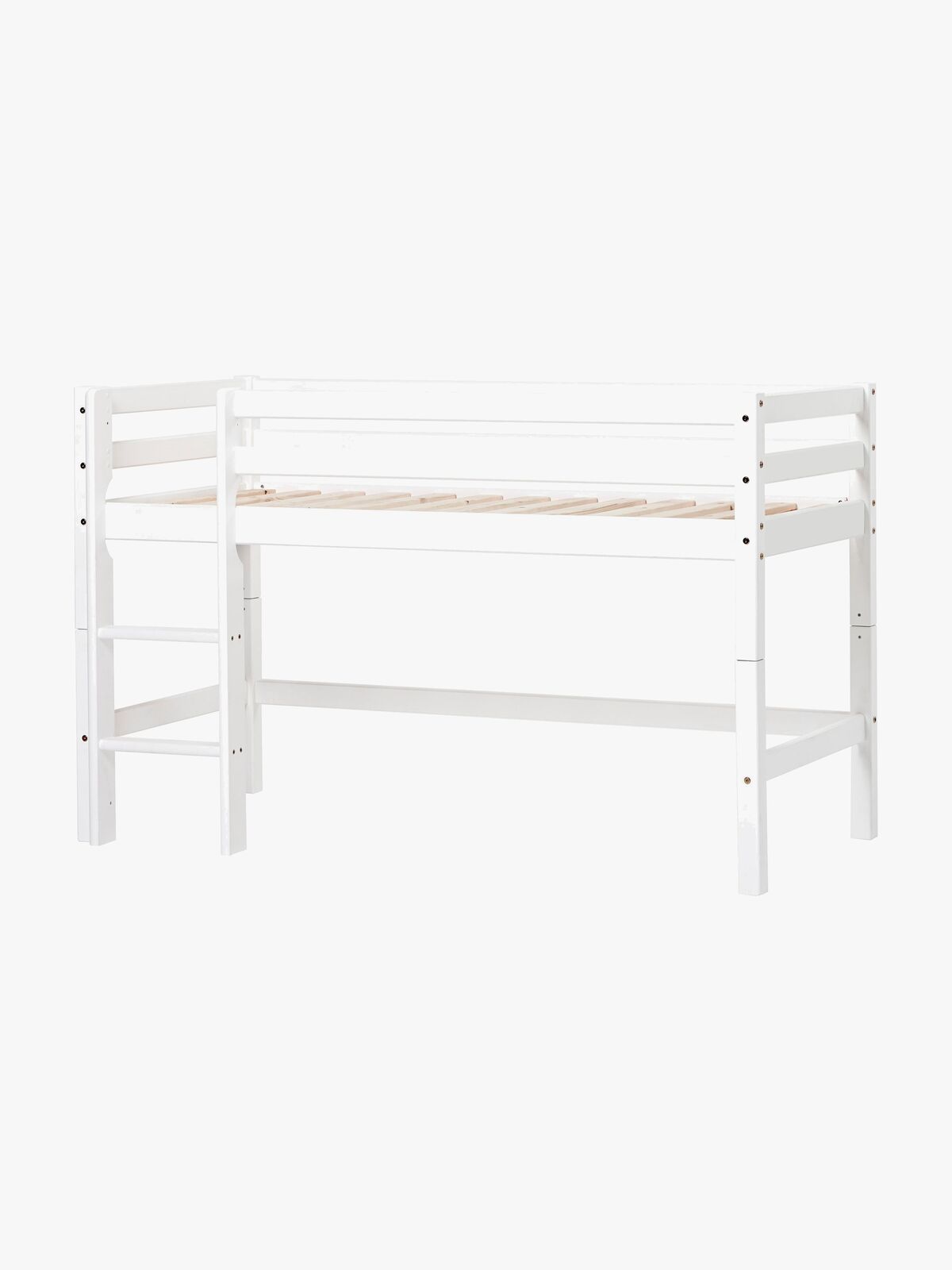 Hoppekids Basic Halvhøj Seng 70x160, Hvid