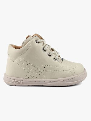 Kavat Edsbro Barefoot Lær-at-gå-sko, Off White