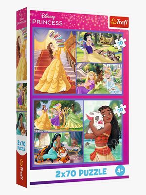 Trefl Disney Princess Puslespil 2x70 Brikker