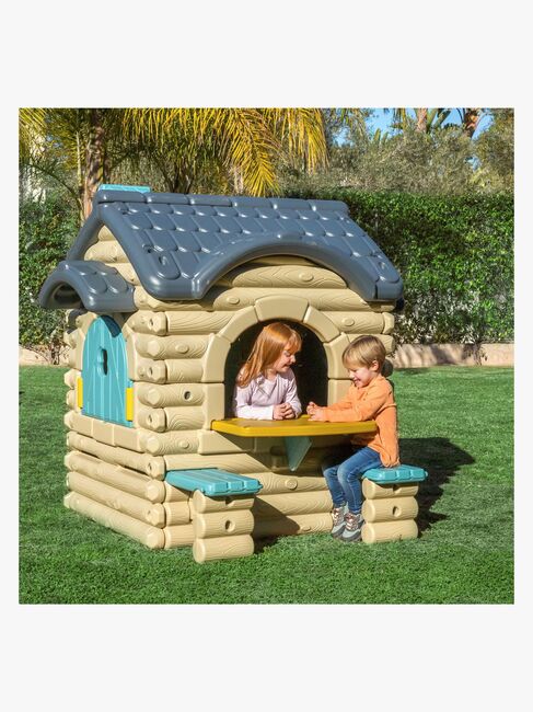 FEBER Casual Cottage Legehus med Lyd, Blå/Grå