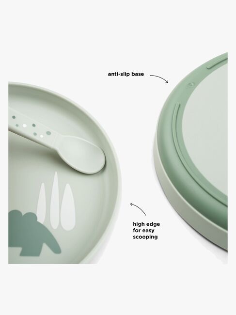 Done By Deer Foodie Tallerken Croco, Grøn