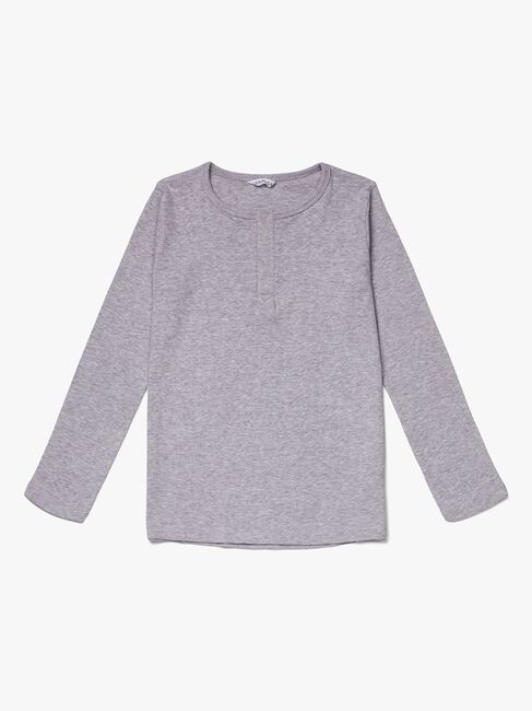 Luca & Lola Jacopo Langærmet T-Shirt, Grey Melange