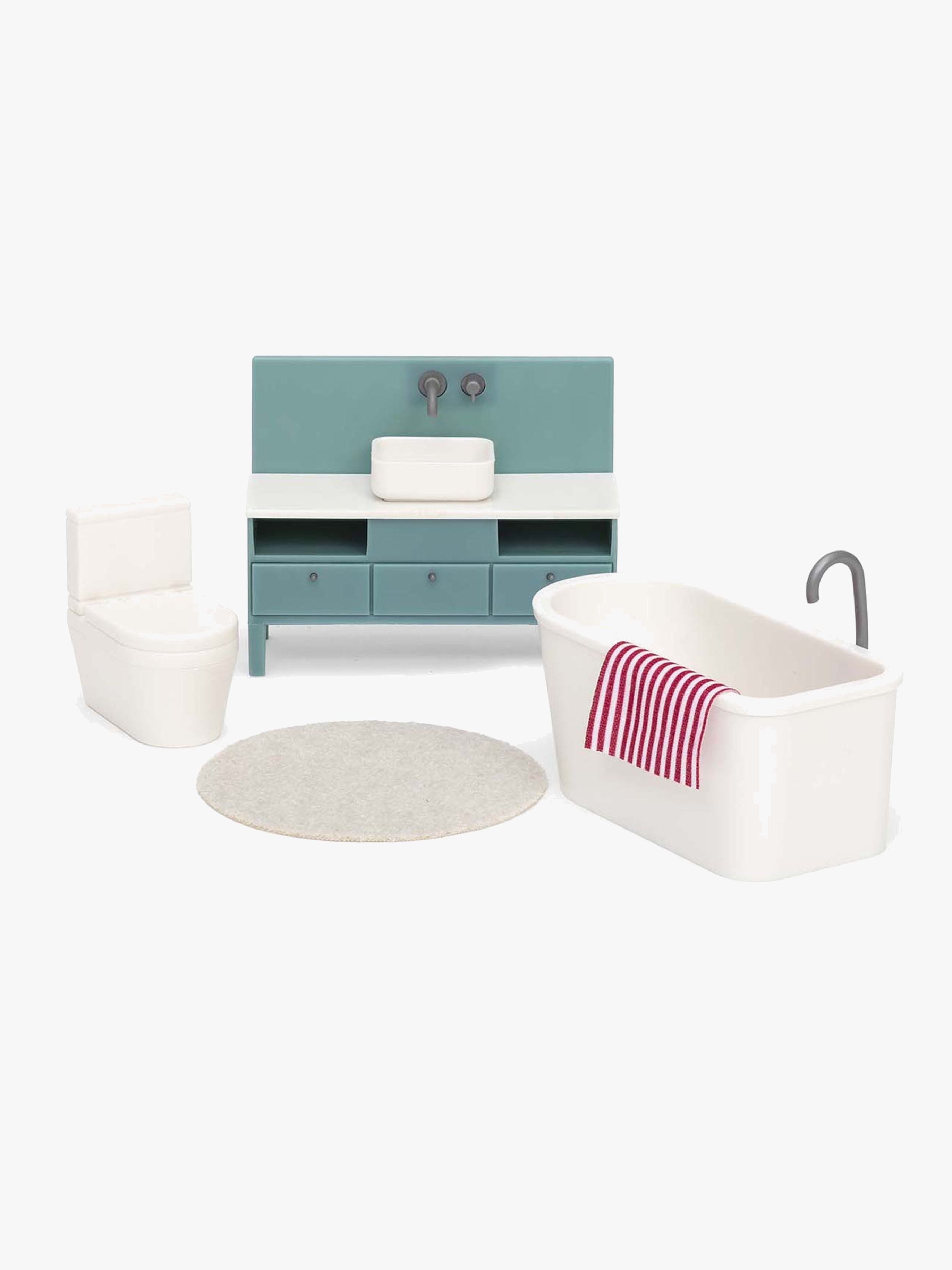 Lundby Dukkehusmøbler Badeværelse Sæt