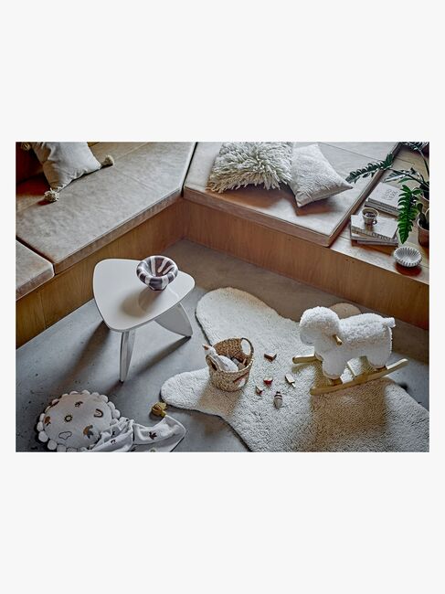 Bloomingville Gulvtæppe Bjørn 140x200, Hvid