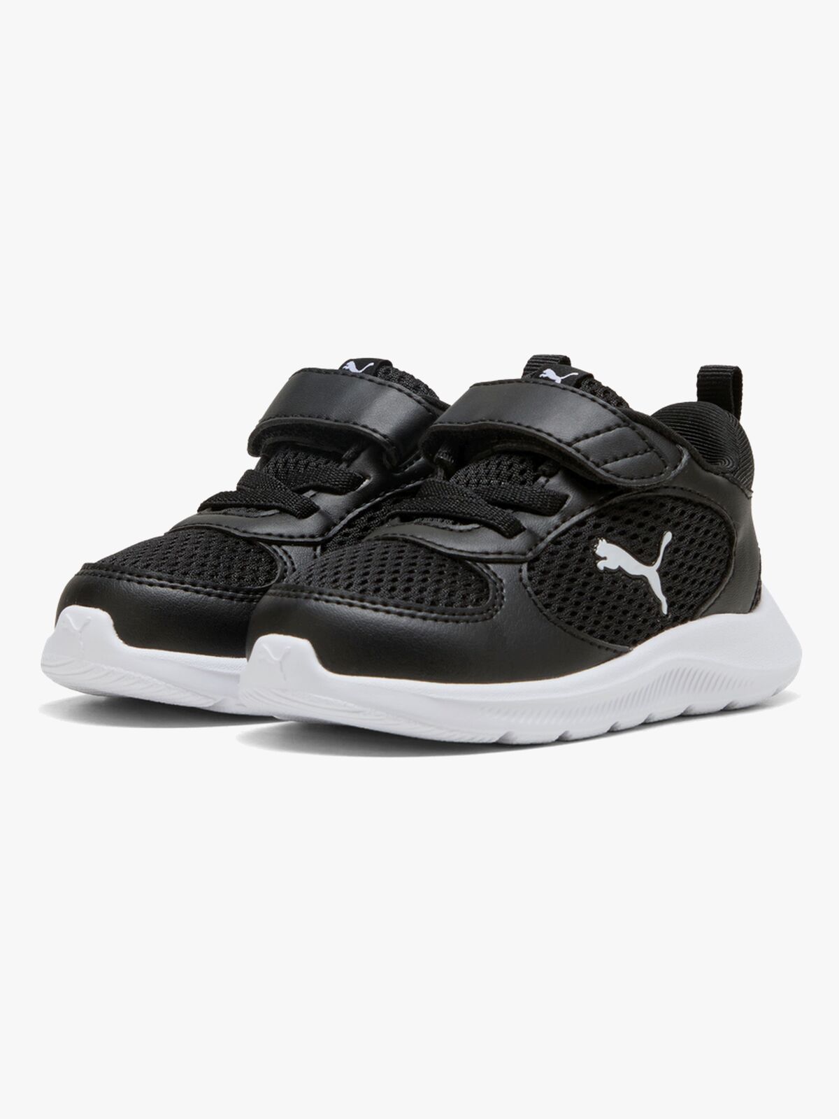 Puma Fun Racer 2 AC+ Infant Sneakers, Black/White