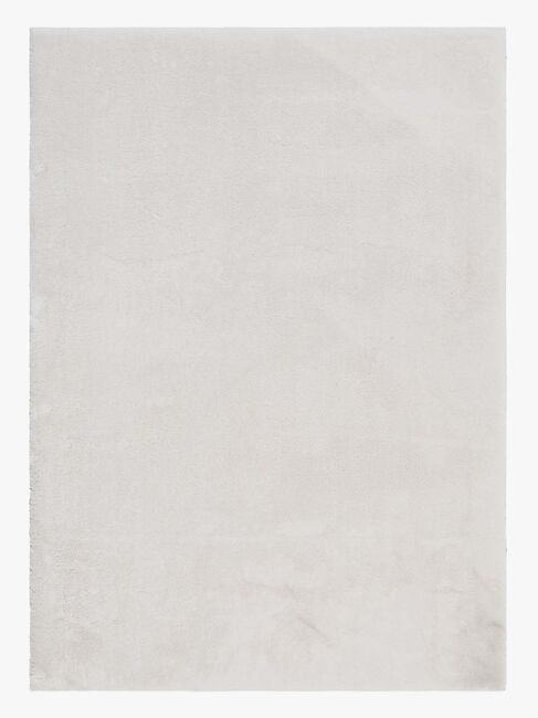 KM Carpets Cozy Gulvtæppe 110x160, White