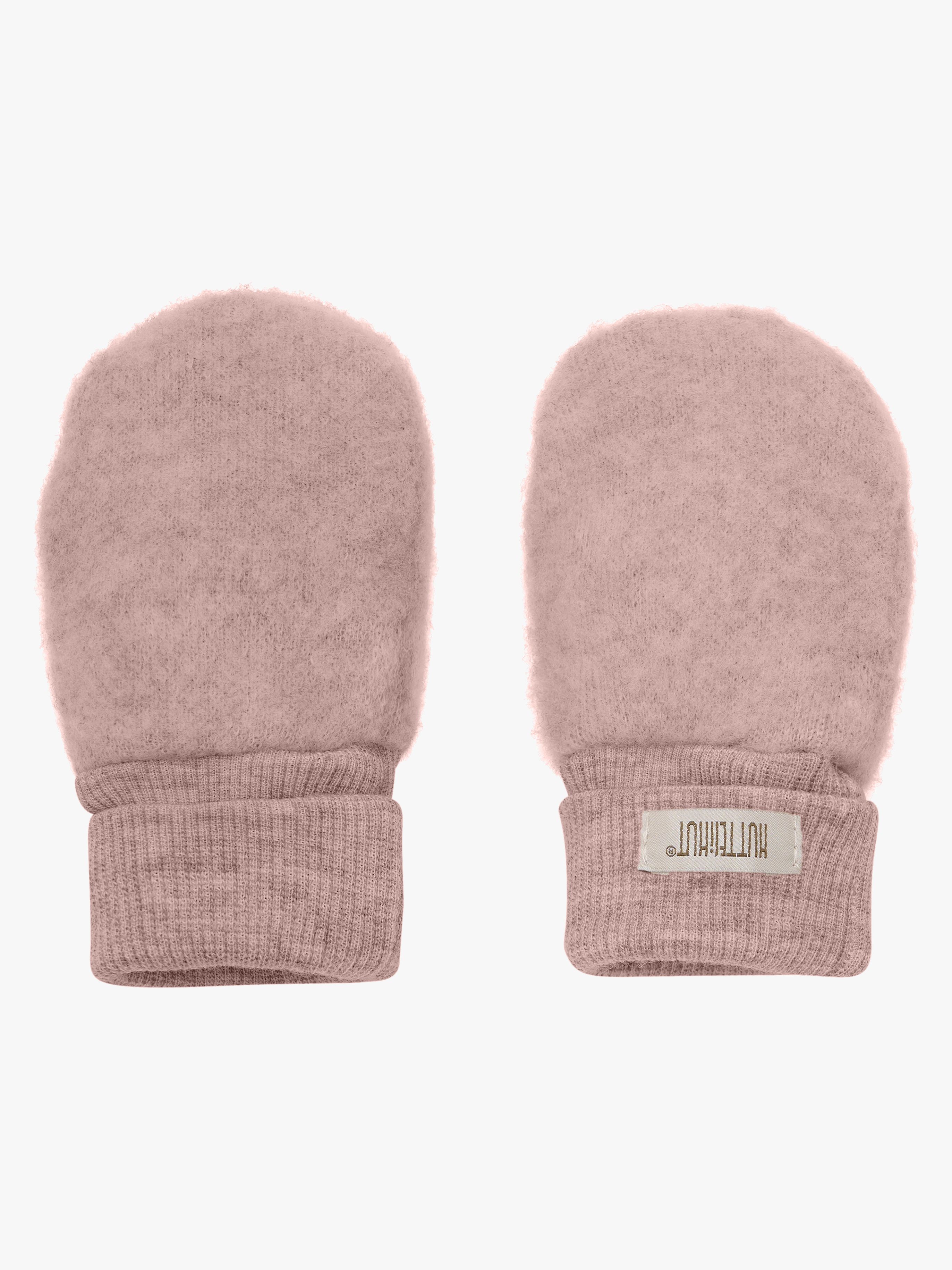 Huttelihut Vanter Uldfleece Merino, Mahogany Rose, 74-80