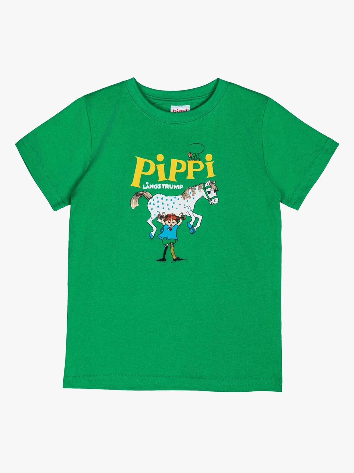 Pippi Langstrømpe X Martinex Pippi Logo T-shirt, Grøn