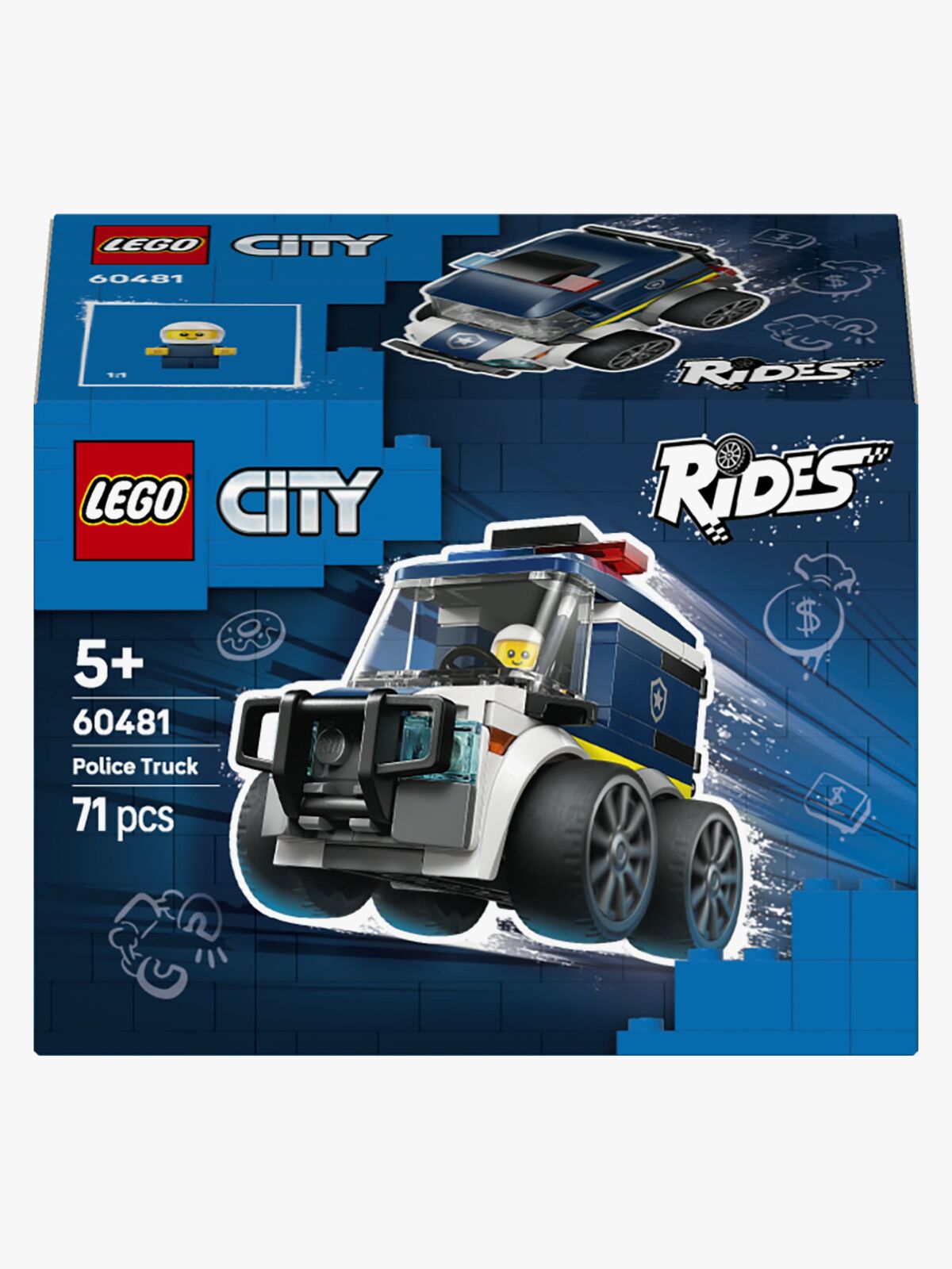 LEGO City 60481 Motorer – Politivogn