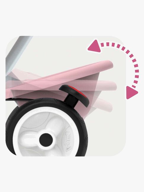 Smoby Trehjulet Cykel Baby Balade Plus, Lyserød