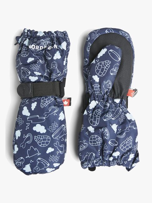 Nordbjørn Snowbird Vanter, Dark Navy Pack-Ice