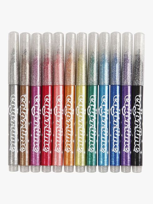 Colortime Glittertusser Blandede Farver 12 stk.