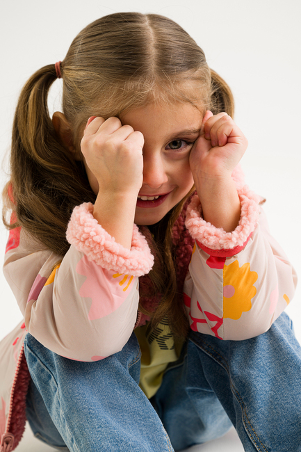 Viking Play  Vendbar Fleecetrøje, Light Pink