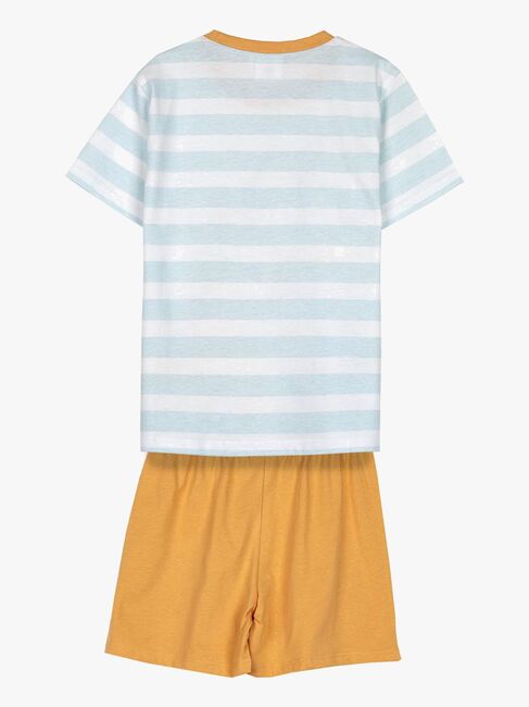 Bluey Pyjamas, Lyseblå/orange