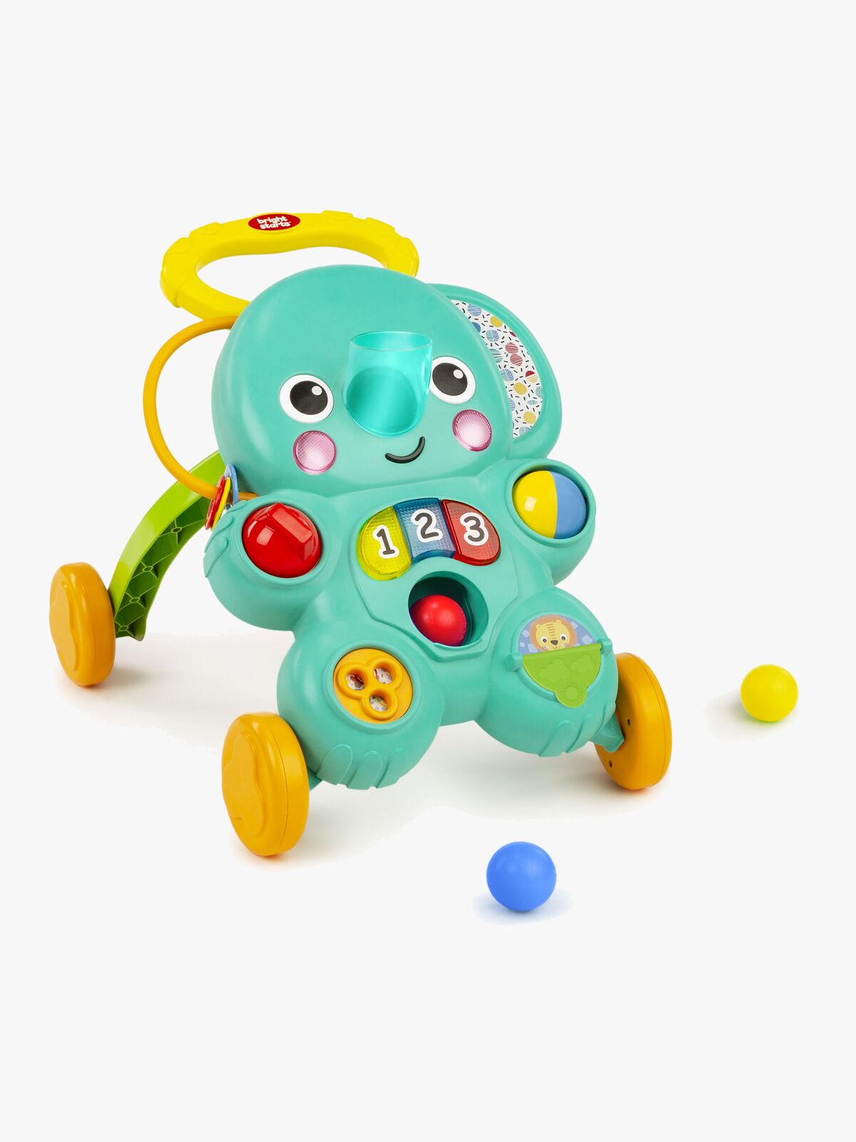 BrightStarts 2-in-1 Ball Play Stroll'n Roll Gåstol