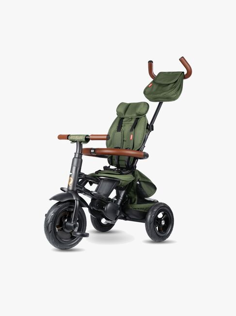 QPlay Rito Delux 6-i-1 Sammenklappelig Trehjulet Cykel, Olivengrøn