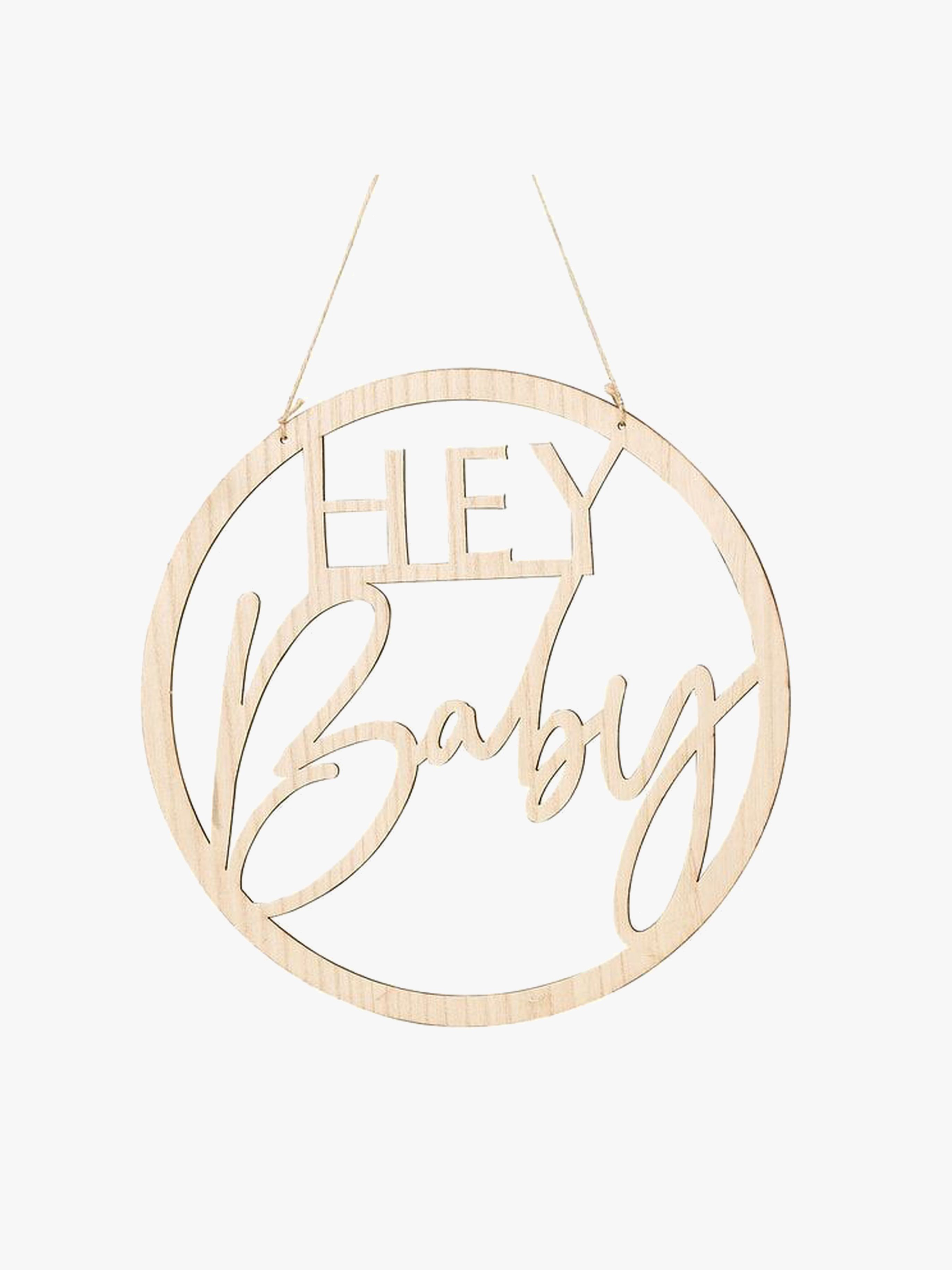 Ginger Ray Træskilt, Hey Baby