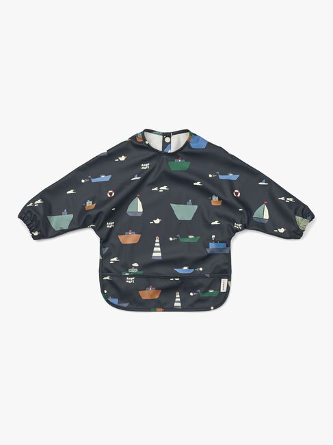 LIEWOOD Merle Cape Hagesmæk med Tryk, Sailing/Classic navy