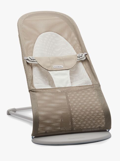 BabyBjörn Balance Soft Skråstol Mesh, Gråbeige/Hvid
