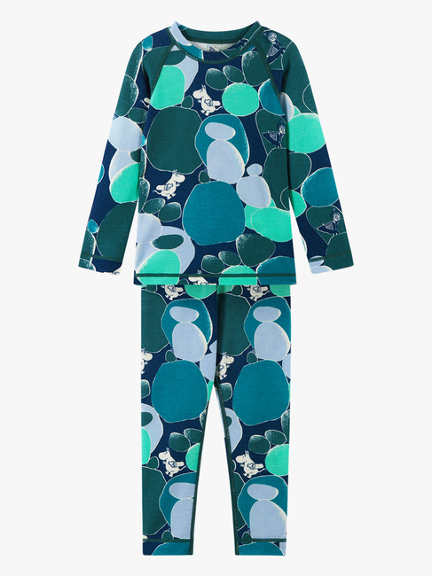 Reima Moomin Trivsam Skiundertøj Merinomix, Dark Teal