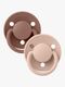 BIBS Sut De Lux 2-pak Silicone, Woodchuck/Blush