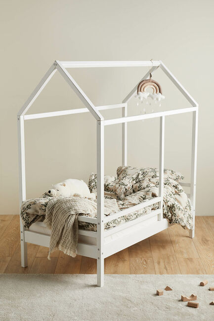 Minitude Nordic JAX Juniorseng 70x140, Hvid