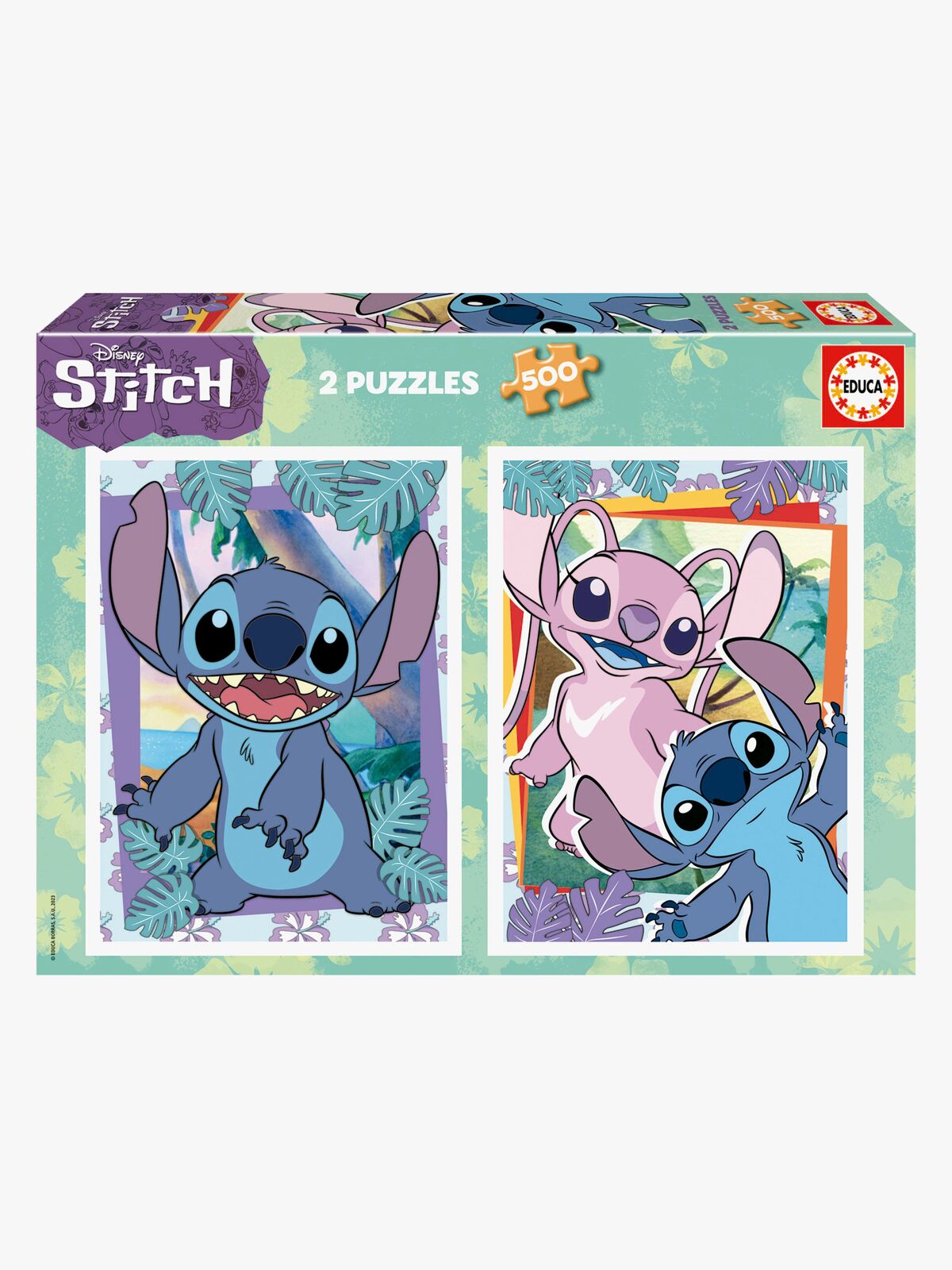 Educa Disney Stitch Puslespil 2x500 Brikker