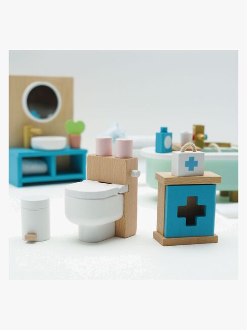 Le Toy Van Badeværelse Dukkehusmøbler 19 Dele