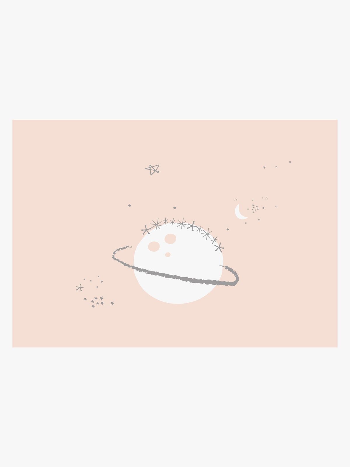 BimbiPirulos Casual Vægdekoration 4-Pak Univers, Lilla