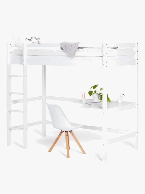 JLY SOFIA Højseng m. Skrivebord 90x190, Hvid